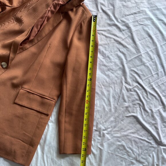 Light Brown / Almond Lined Blazer Single Button Size XL New w/o Tags - Picture 7 of 8